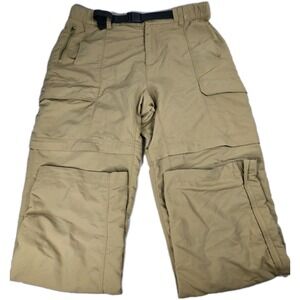 The North Face Nylon‎ Convertible Pant Mens 36x32 Beige Zip Off Hiking Outdoors